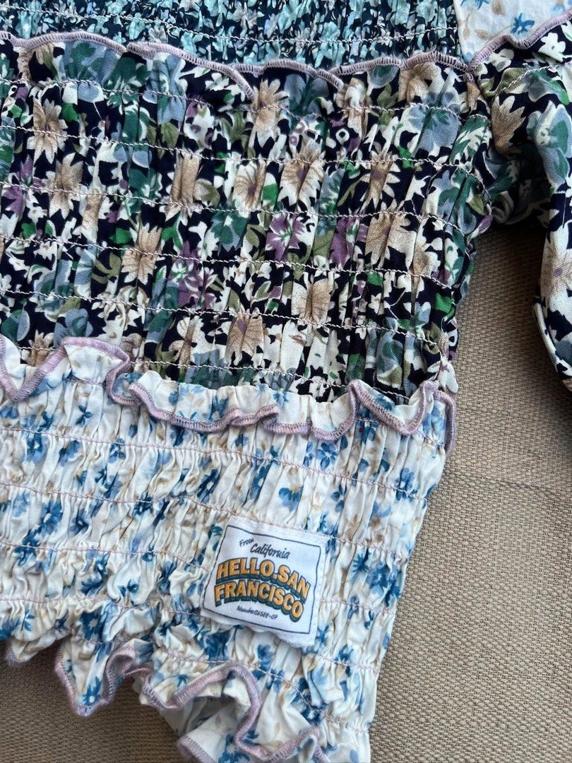 Fully Smocked Blouse top (Category: Blouses) located in Pili. Submitted by thankyounext_bicol (Listing ID 1469712207, Image 2). Description: Can fit S-M So pretty & like new 💛.