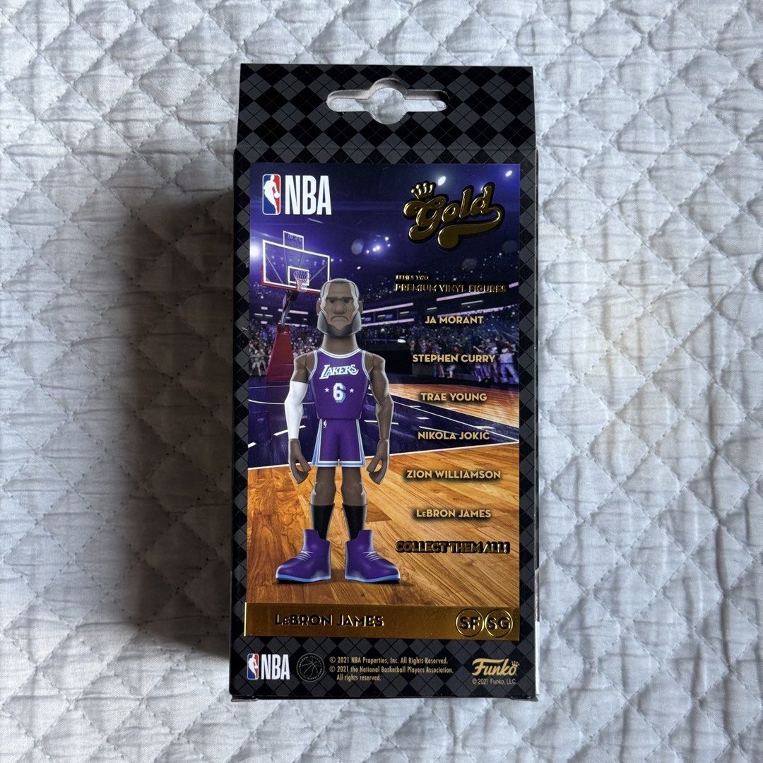 Funko Gold LeBron James (Category: Character Goods) located in Baguio. Submitted by vincepila (Listing ID 1469648428, Image 2). Description: Funko Gold LeBron James PRICE: ₱600 MOP: Cash, Gcash, BPI MOD: dropping/meetup/shipping LOCATION: Baguio City PM me for more details..