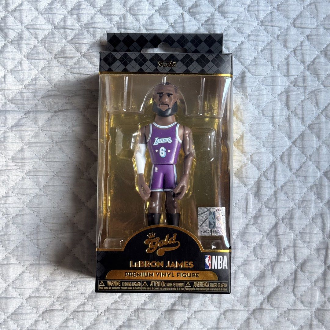 Funko Gold LeBron James (Category: Character Goods) located in Baguio. Submitted by vincepila (Listing ID 1469648428, Image 1). Description: Funko Gold LeBron James PRICE: ₱600 MOP: Cash, Gcash, BPI MOD: dropping/meetup/shipping LOCATION: Baguio City PM me for more details..
