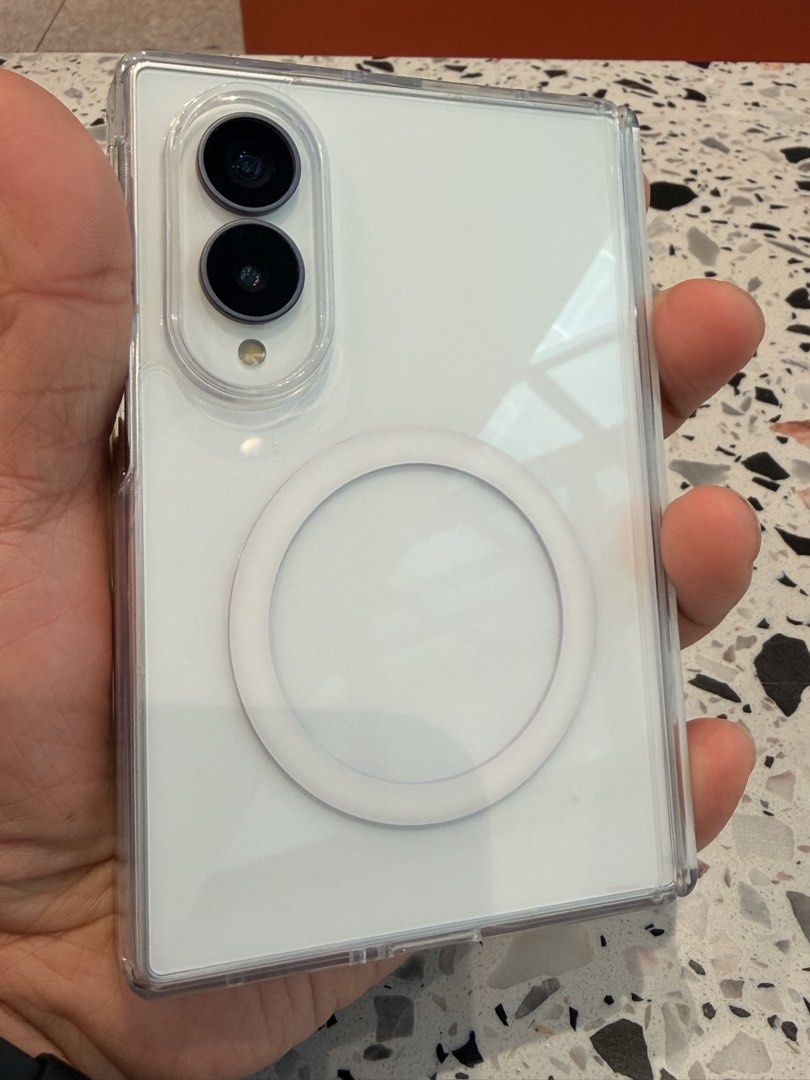 Galaxy Z Fold 8 Cream White 512 gb (Category: Samsung) located in Angeles City. Submitted by celestialbody (Listing ID 1469595103, Image 3). Description: For sale or trade with additional cash (30K) to Galaxy S26 Ultra 512 Direct swap to iphone 18 pro max Z Fold 8 cream white 512 GB Local unit Like new condition Complete fully paid unlocked With free cases Both original Samsung branded cases and Original Benks crystal clear case Free Samsung Smar