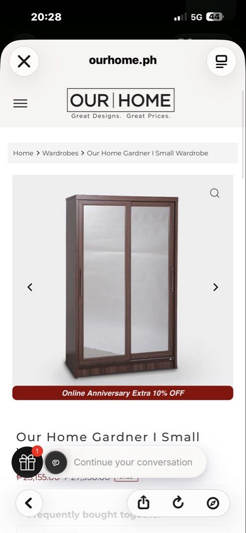Gardner1 DR2 wardrobe sliding door (Category: Announcements) located in Paranaque City. Submitted by janell.marcos04 (Listing ID 1469725570, Image 1). Description: Used condo pull-out .