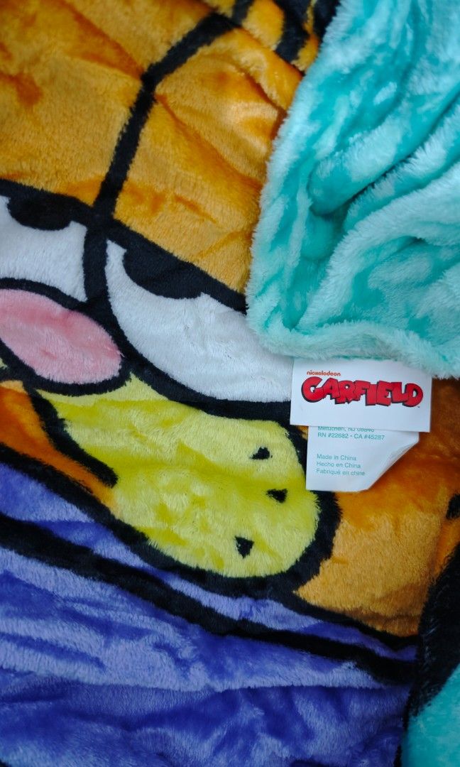 Garfield Fur Fleece Blanket - Double (Category: Bedding & Towels) located in Mariveles. Submitted by hl.reyrfinds (Listing ID 1469698432, Image 2). Description: 🍀☘️🍀☘️🍀 ✨ WITH TAG Fur Fleece Blanket Soft Midweight, Glossy Pay First. MOD: JnT.