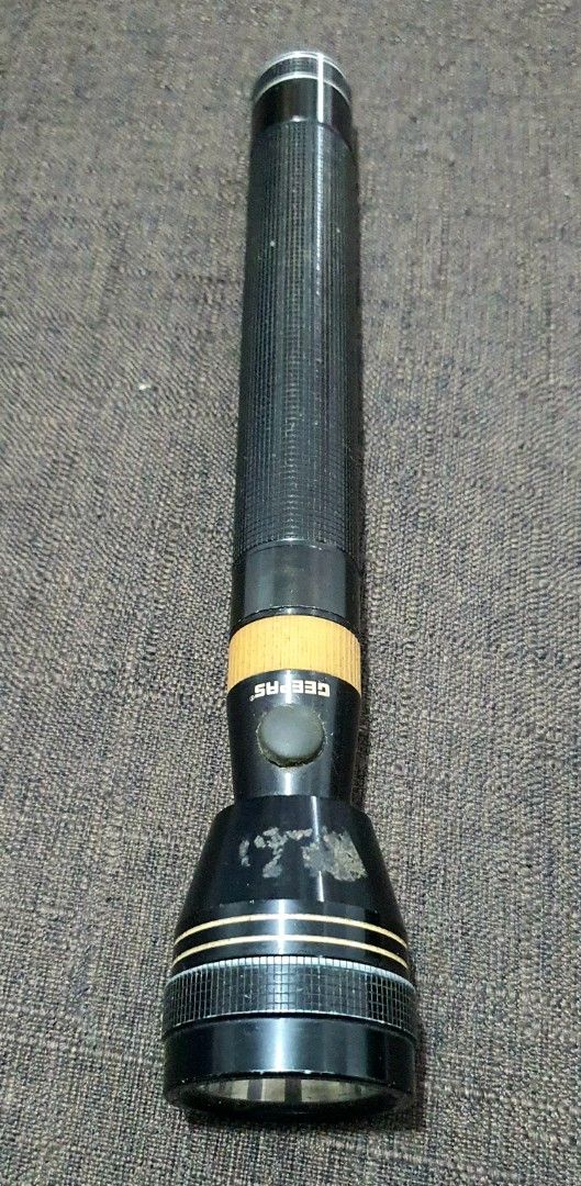Geepas GFL4637 Heavy Duty LED Flashlight - A (Category: Lighting) located in Castillejos. Submitted by hornets0000 (Listing ID 1469632118, Image 1). Description: PRICE: ₱150 (As-is price) DESCRIPTION: Binebenta ang isang secondhand Geepas GFL4637 Rechargeable LED Flashlight. Kilalang matibay na brand (aircraft-grade aluminum body) para sa emergency o brownout. PLEASE READ CAREFULLY (UNTESTED): Wala na po itong kasamang charger/adapter wire kaya h