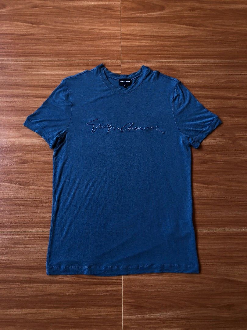 GIORGIO ARMANI EMBROIDERED SHIRT (Category: Tshirts & Polo Shirts ) located in Baybay. Submitted by dathrifted (Listing ID 1469605270, Image 1). Description: GIORGIO ARMANI EMBROIDERED SHIRT SIZE 48 ON TAG Width- 19 Length- 27.5 EXCELLENT CONDITION PM if Interested📩📩📩.