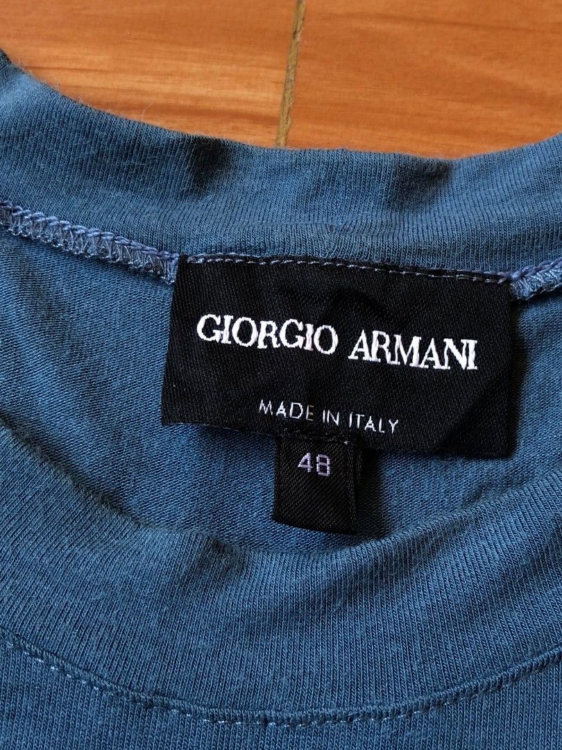 GIORGIO ARMANI EMBROIDERED SHIRT (Category: Tshirts & Polo Shirts ) located in Baybay. Submitted by dathrifted (Listing ID 1469605270, Image 3). Description: GIORGIO ARMANI EMBROIDERED SHIRT SIZE 48 ON TAG Width- 19 Length- 27.5 EXCELLENT CONDITION PM if Interested📩📩📩.