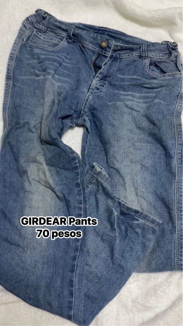 Girdear Blue Denim Pants (Category: Jeans) located in Manila. Submitted by remotorose29730 (Listing ID 1469642280, Image 1). Description: - Brand: Girdear - Color: Classic Blue - Fit: Classic fit with belt loops - Closure: Front button and zipper - Pockets: Traditional five-pocket styling - Style: Comfortable everyday casual wear.