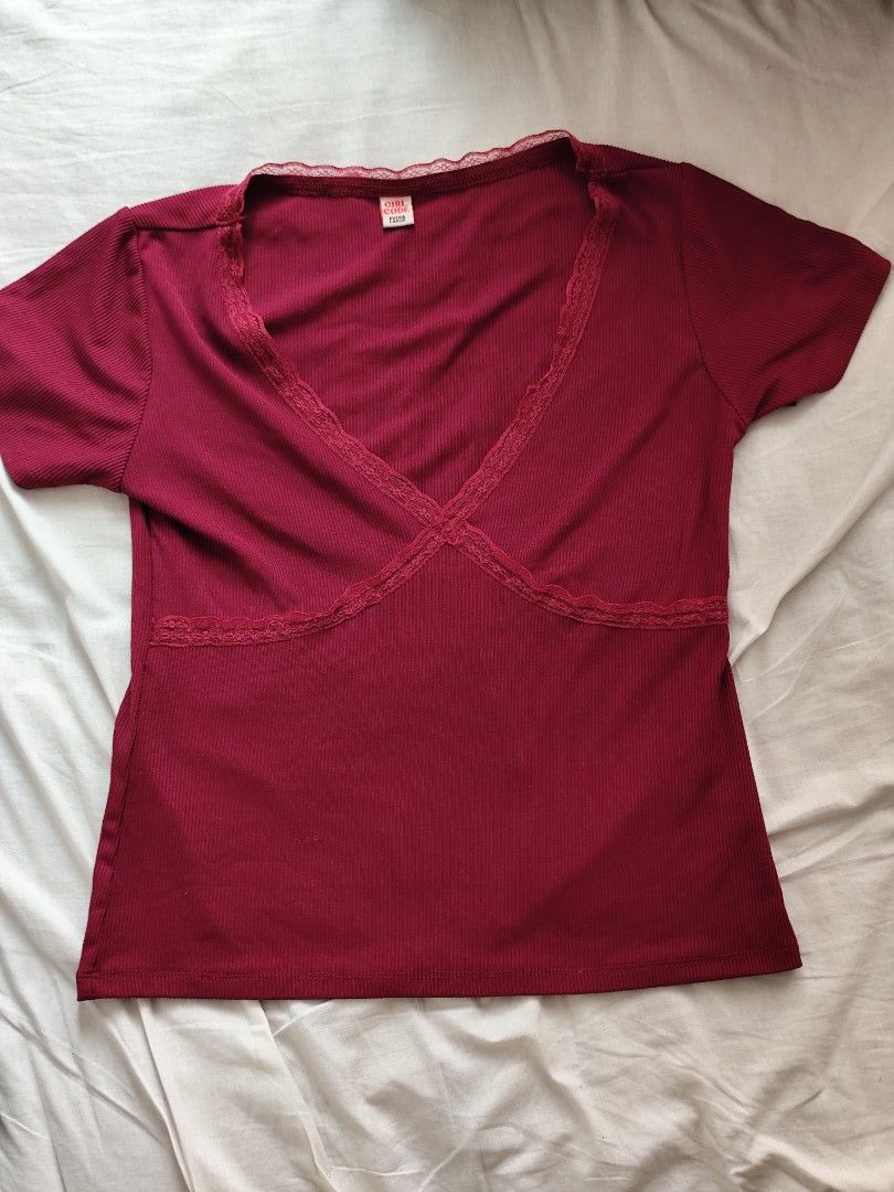 Girlcode lace v neck top (Category: Shirts) located in Manila. Submitted by allaincecb (Listing ID 1469751369, Image 1). Description: .