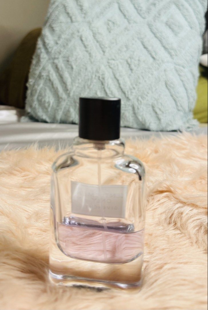 Givenchy Gentlemen Only Eau de Toilette (Category: Fragrance & Deodorants) located in Taguig. Submitted by petiteph (Listing ID 1469634579, Image 3). Description: - Authentic Givenchy Gentlemen Only fragrance for Men - Classic, sophisticated masculine scent - Clear glass bottle with sleek black cap - 50ml | Around 40% full | no box - Spray mechanism functions normally.