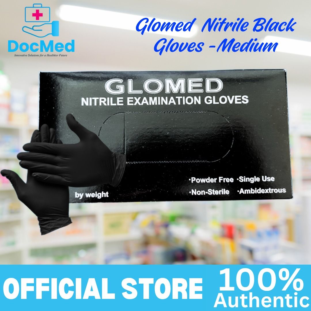 GLOMED NITRILE BLACK 100 PCS PER BOX (Category: Medical Supplies & Tools) located in Quezon City. Submitted by dxs_zyra (Listing ID 1469594159, Image 3). Description: .