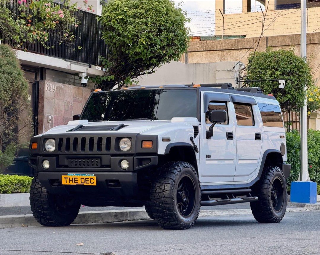 GMC Hummer H2 Auto (Category: Used Cars) located in Manila. Submitted by quality_cars (Listing ID 1469725960, Image 3). Description: FOR SALE - Guaranteed Best Buy Brand: GMC Model: Hummer H2 Year Model: 2003 Transmission: Automatic Color: White Fuel Type: Gas Engine Mileage: 83K Ending Plate: “8” Thursday Coding MY SELLING PRICE: 1.328m Negotiable Trade In okay Upgraded Mags and Tyres Electronic Power Seats Cruise Control Steering Wheel Remote T