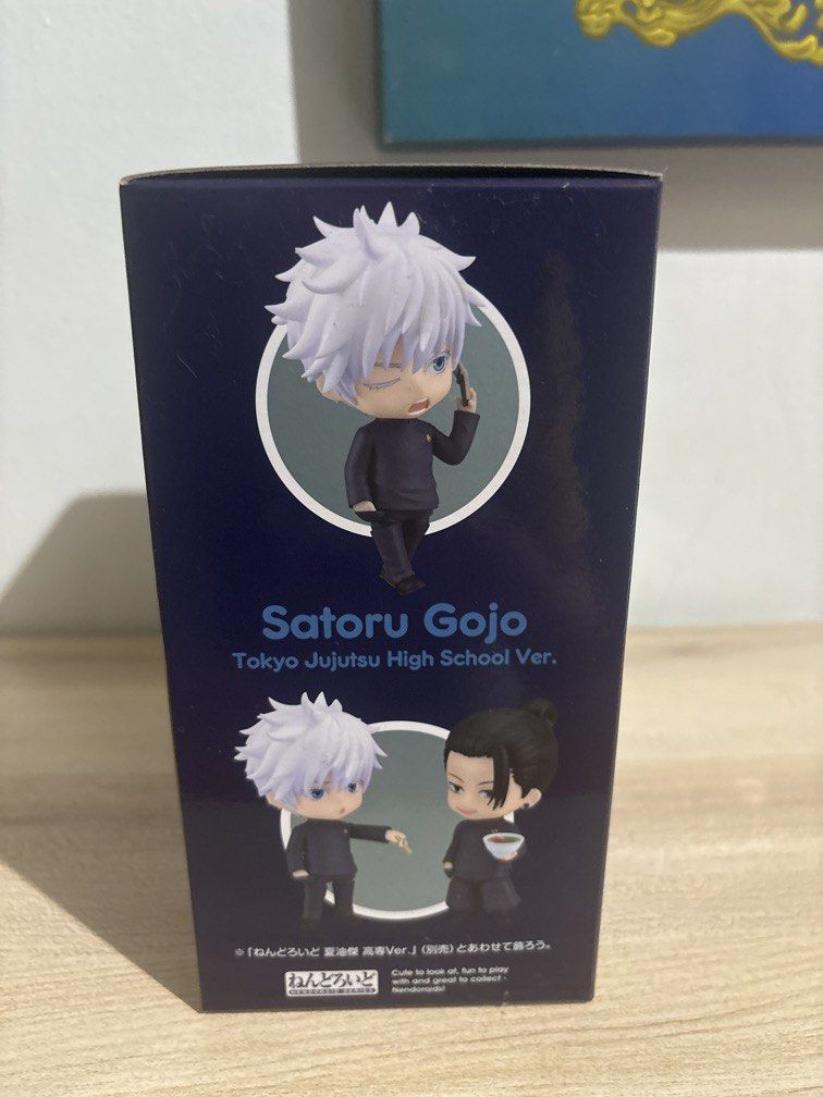 Gojo Satoru Nendoroid High school Ver (Category: Figurines & Statues) located in Manila. Submitted by declutteringsz (Listing ID 1469631417, Image 2). Description: GOJO SATORU NENDOROID HIGH SCHOOL VER NEVER OPENED.