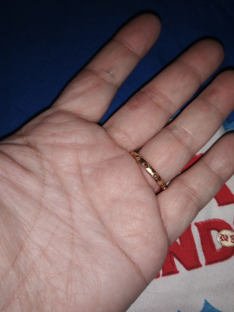 Gold rosary ring non tarnish (Category: Rings) located in Quezon City. Submitted by eidorableshop (Listing ID 1469672673, Image 2). Description: .