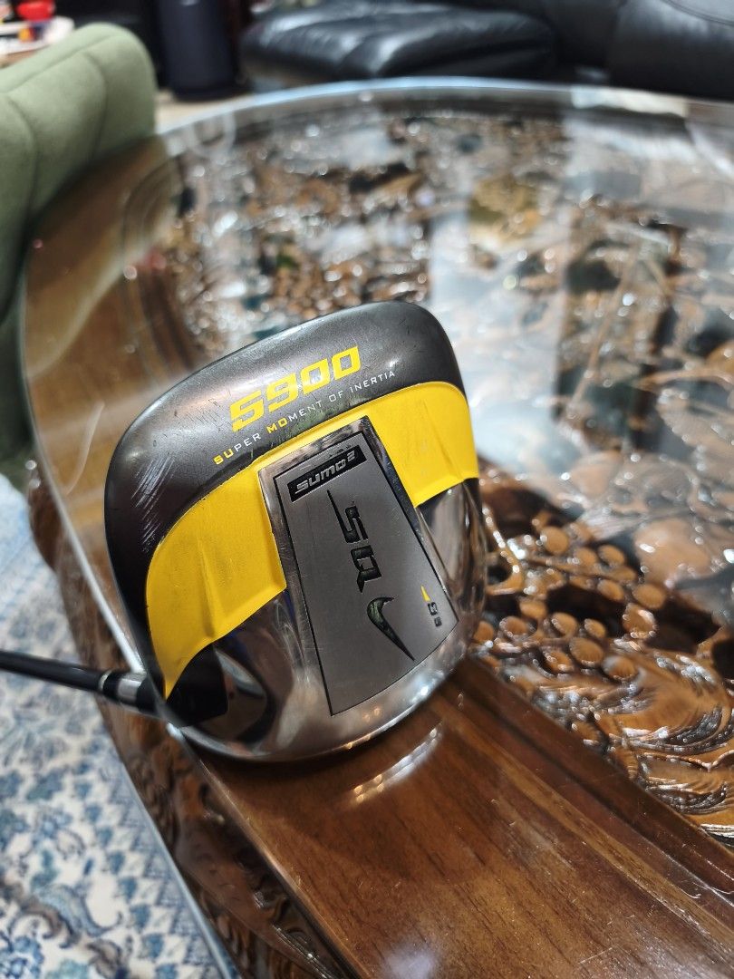 Golf Nike Sumo SQ Driver (Category: Other Sports Equipment and Supplies) located in Paranaque City. Submitted by manilagolfmarket (Listing ID 1469652256, Image 1). Description: Nike SQ Sumo 5900 9.5° Diamana S flex. Top 3 loudest driver. Issue with dent but no crack for only 3.8k pick up Bf Paranaque free ahipping within MM..