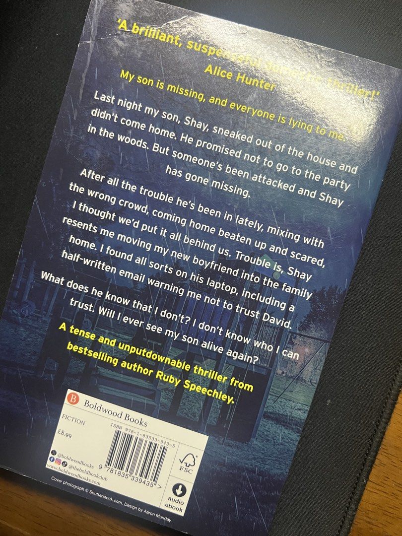 Gone by Ruby Speechley Novel (Category: Storybooks) located in Manila. Submitted by athenaaur43816 (Listing ID 1469585794, Image 3). Description: 📚 THRILLER BOOKS FOR SALE ‼️PRE-LOVED BOOKS from Big Bad Wolf 💸 MOP: GCASH 🚛 MOD: Lalamove .