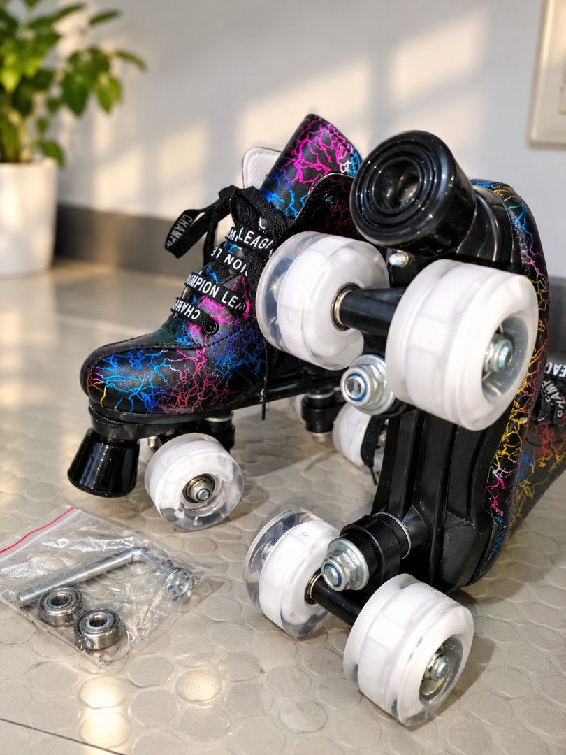 Graffiti Double row Skate (Category: Skates, Rollerblades & Scooters) located in Bacoor. Submitted by directsupplier88 (Listing ID 1469711947, Image 2). Description: fix price size 34-35 with ilaw po wheels loc Bacoor Cavite.