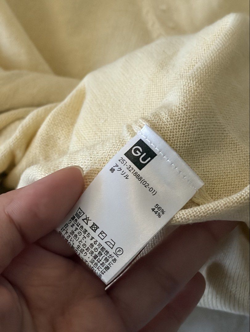 GU Butter Cardigan (Category: Coats, Jackets and Outerwear) located in Quezon City. Submitted by morespace555 (Listing ID 1469640139, Image 3). Description: .