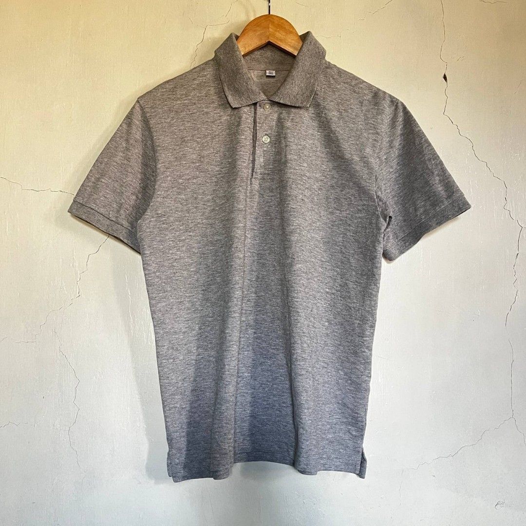 GU GRAY POLO (Category: Tshirts & Polo Shirts ) located in Naga. Submitted by thrift_na (Listing ID 1469680962, Image 1). Description: 📍GU GRAY POLO 📐 Dimensions ( inches ) Width: 19.5 Length: 25.5 📜 Details Already Wash/Ready To Wear Color Rate: 10/10 Issue: None Good Fittings.