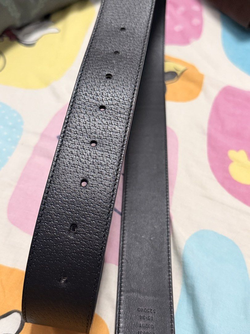 Gucci Double G Buckle Black Leather Belt (Category: Luxury Accessories) located in Manila. Submitted by emh_pfinds (Listing ID 1469670963, Image 3). Description: Authentic Gucci Belt Size: 34 .