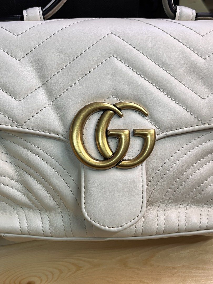 Gucci white sling bag (Category: Luxury Bags & Wallets) located in Cagayan de Oro. Submitted by allaboutukayukaybagscdo (Listing ID 1469646344, Image 2). Description: .