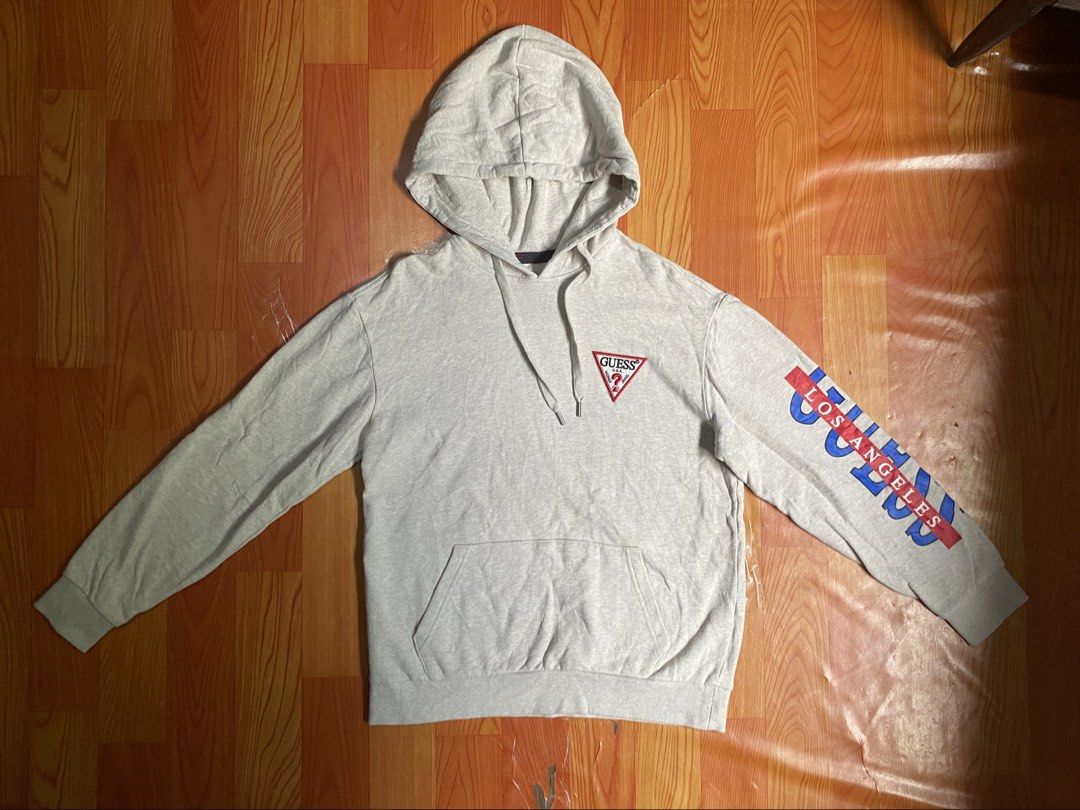 Guess hoodie (Category: Hoodies) located in Cebu City. Submitted by jerianix (Listing ID 1469685749, Image 1). Description: Guess hoodie Size small W21 L27 Excellent condition No issues .