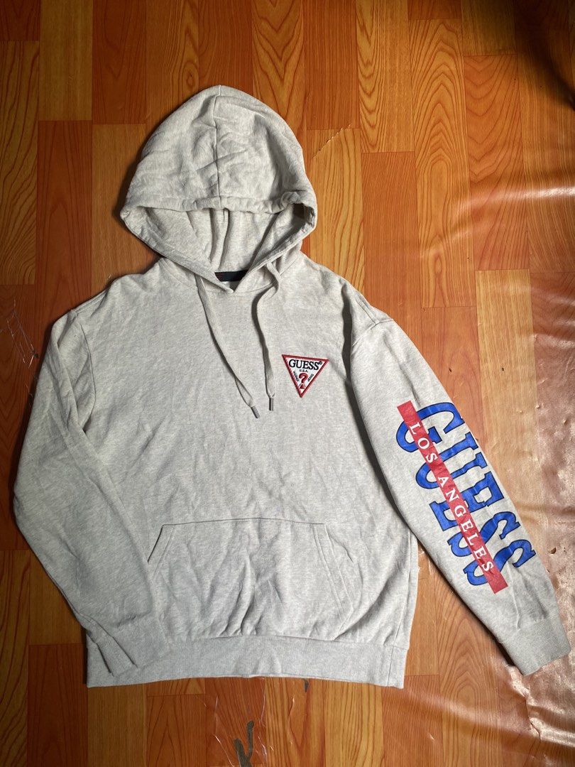 Guess hoodie (Category: Hoodies) located in Cebu City. Submitted by jerianix (Listing ID 1469685749, Image 2). Description: Guess hoodie Size small W21 L27 Excellent condition No issues .