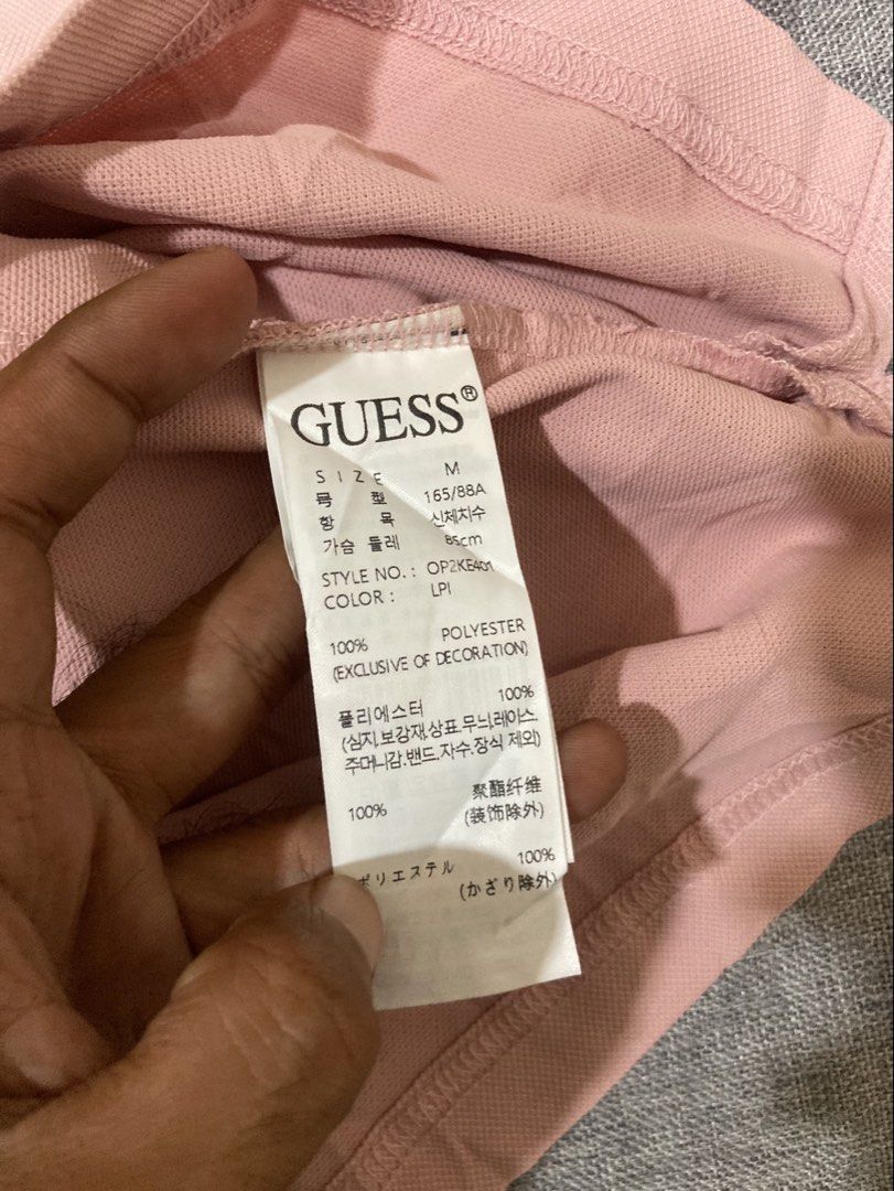 Guess Polo Shirt (Category: Shirts) located in Zamboanga. Submitted by deensthrifting (Listing ID 1469686252, Image 3). Description: Guess Polo Shirt Size M on tag Very good condition No issues -650+shipping fee.
