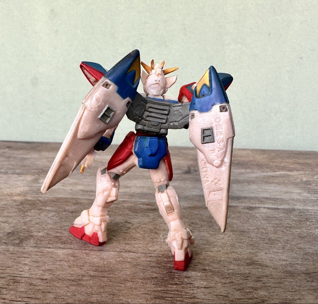 Gundam Wing Zero - Gashapon PVC Action Figure (Category: Vintage Collectibles) located in Mandaluyong City. Submitted by collectorsobsessions (Listing ID 1469731490, Image 3). Description: Gundam Wing Zero - Figure in Good condition. - With some dirt and staining due to age. - Rifle is a bit bent. - Comes as is, what you see is what you get. - PRICE: P600.