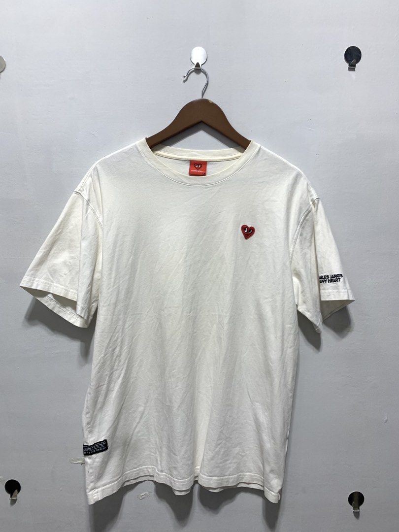 HAPPY HEART EMBROIDERED PATCH LOGO T-shirt (Category: Tshirts & Polo Shirts ) located in Caloocan City. Submitted by eightyythrift (Listing ID 1469620009, Image 1). Description: .