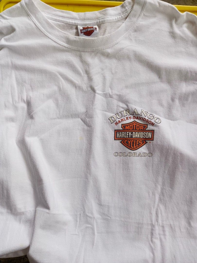 Harley Davidson (Category: Announcements) located in General Santos City (Dadiangas). Submitted by heneralsantosthrift (Listing ID 1469598352, Image 1). Description: Fs ❗ Harley Davidson size 2xL issue: Holes ,stain.
