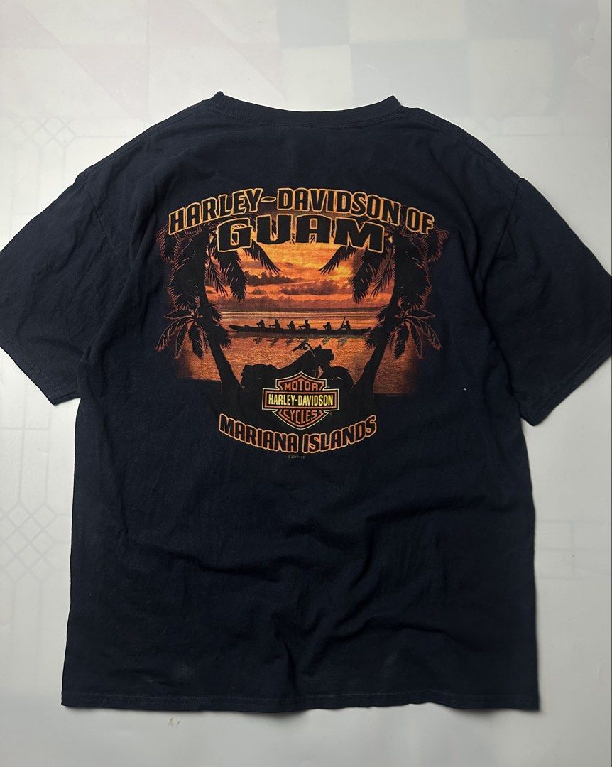 Harley davidson (Category: Tshirts & Polo Shirts ) located in Orani. Submitted by ajgav69 (Listing ID 1469644836, Image 2). Description: Harley davidson guam tee Excellent no issue Size large 22width 28 length .