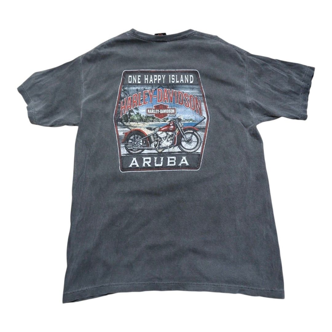 Harley Davidson Mullet type shirt (Category: Tshirts & Polo Shirts ) located in Manila. Submitted by sigma.vtg (Listing ID 1469663939, Image 2). Description: graphic fade, hairlines.