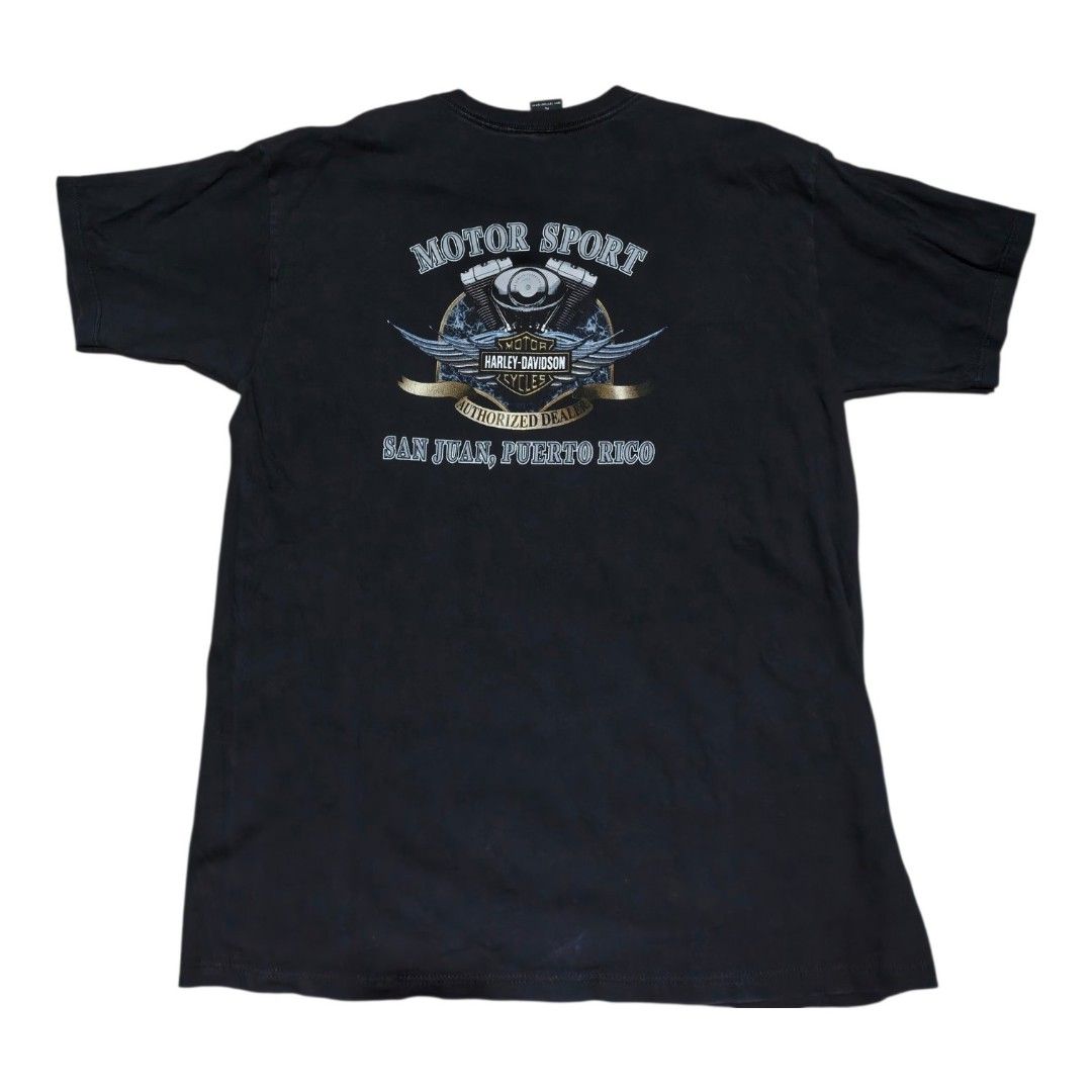 Harley Davidson pocket tee (Category: Tshirts & Polo Shirts ) located in Manila. Submitted by sigma.vtg (Listing ID 1469662956, Image 2). Description: Hairline cracks.