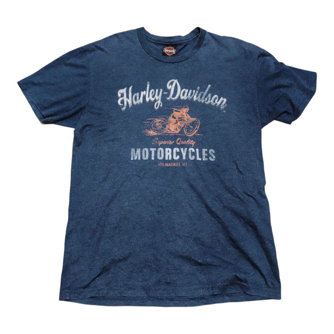 Harley Davidson Shirt (Category: Tshirts & Polo Shirts ) located in Manila. Submitted by sigma.vtg (Listing ID 1469663412, Image 1). Description: Graphic fade, lints, hairline 299 + sf.