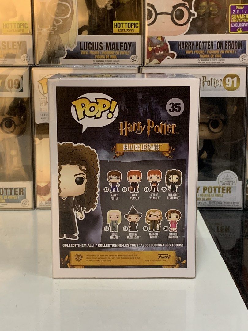 Harry Potter – Bellatrix Lestrange #35 Funko Pop (Category: Figurines & Statues) located in Binmaley. Submitted by thepopcabin (Listing ID 1469693108, Image 3). Description: Harry Potter – Bellatrix Lestrange #35 Funko Pop 🪄 Box condition: 8/10–9.5/10 🪄 Minor factory imperfections may be present and are beyond seller’s control. 💳 MOP: GCash / RCBC / MariBank 📌 Payment first for item. 🚚 MOD: • LBC Cash on Pickup / Cash on Delivery • J&T — pay