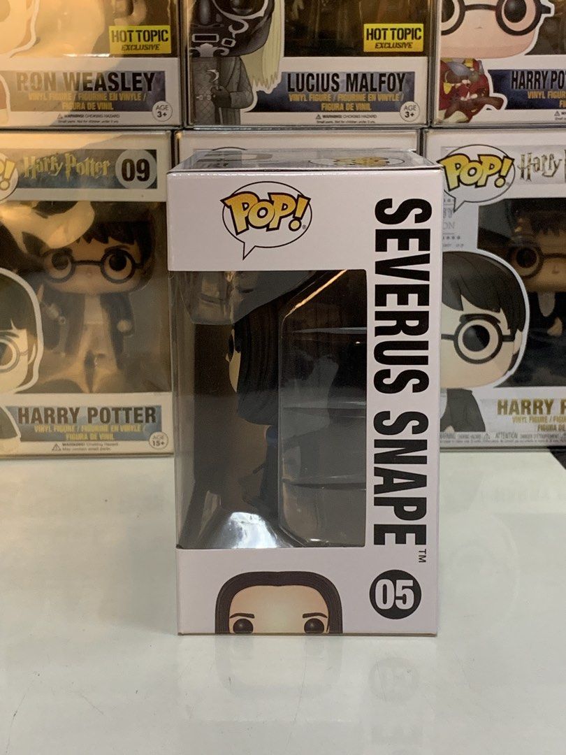 Harry Potter – Severus Snape #05 Funko Pop (Category: Figurines & Statues) located in Binmaley. Submitted by thepopcabin (Listing ID 1469692029, Image 2). Description: Harry Potter – Severus Snape #05 Funko Pop 🪄 Box condition: 8/10–9.5/10 🪄 Minor factory imperfections may be present and are beyond seller’s control. 💳 MOP: GCash / RCBC / MariBank 📌 Payment first for item. 🚚 MOD: • LBC Cash on Pickup / Cash on Delivery • J&T — payment first •