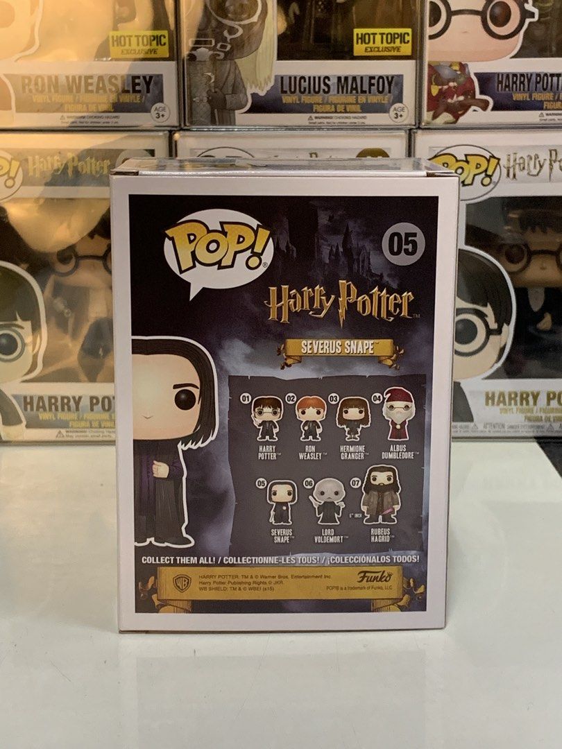 Harry Potter – Severus Snape #05 Funko Pop (Category: Figurines & Statues) located in Binmaley. Submitted by thepopcabin (Listing ID 1469692029, Image 3). Description: Harry Potter – Severus Snape #05 Funko Pop 🪄 Box condition: 8/10–9.5/10 🪄 Minor factory imperfections may be present and are beyond seller’s control. 💳 MOP: GCash / RCBC / MariBank 📌 Payment first for item. 🚚 MOD: • LBC Cash on Pickup / Cash on Delivery • J&T — payment first •