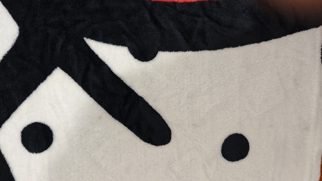 Hello Kitty Polka Fur Fleece Blanket - Queen (Category: Bedding & Towels) located in Mariveles. Submitted by hl.reyrfinds (Listing ID 1469698190, Image 3). Description: 🍀☘️🍀☘️🍀 ✨ WITH TAG Fur Fleece Blanket Soft Midweight, Glossy ‼️ washable dirt, blue stain Pay First. MOD: JnT.