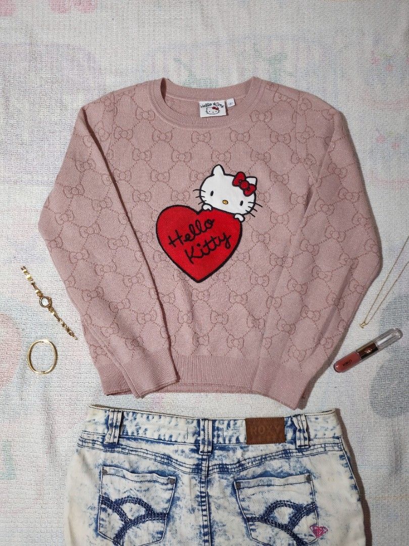 Hello Kitty Sweater & ROXY Denim Skirt (Category: Coats, Jackets and Outerwear) located in Manila. Submitted by vintage_revo.ph (Listing ID 1469576827, Image 2). Description: 👕Top Mine: ₱ 599 👖Bottom Mine: ₱ 399 ‎ ‎🛍 + Shipping fee ‎✨️ PLEASE READ guidelines before buying ‎📷 Once acknowledged “yours” please dm me your order form + screenshot of the item.