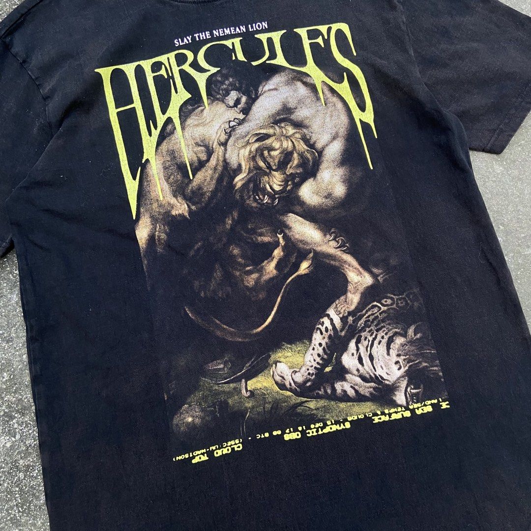 Hercules Nemean Lion Graphic Tee (Category: Tshirts & Polo Shirts ) located in Angeles City. Submitted by eriellynnthrifts (Listing ID 1469684633, Image 2). Description: 22x30 L on tag Good Condition. See photo for details 290 Angeles City Pampanga.