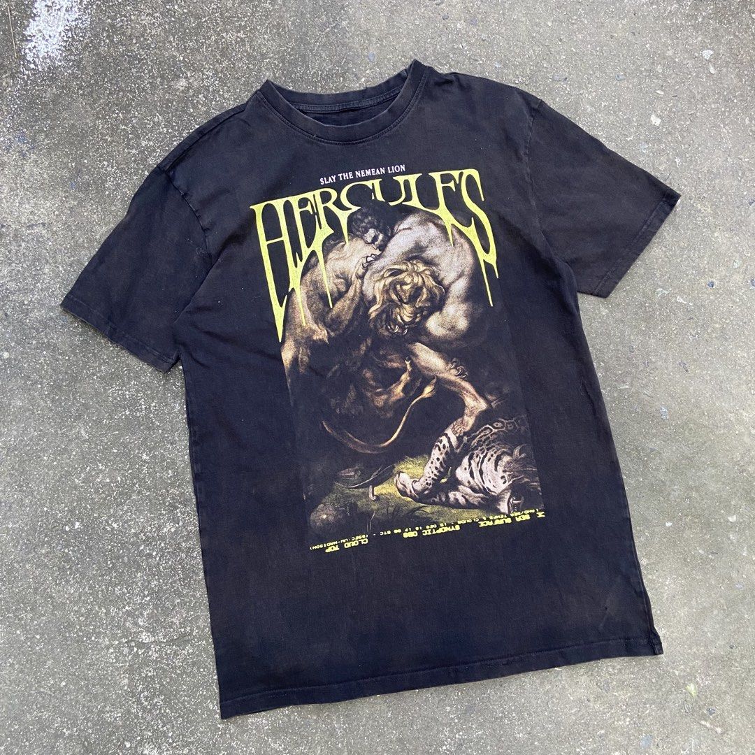 Hercules Nemean Lion Graphic Tee (Category: Tshirts & Polo Shirts ) located in Angeles City. Submitted by eriellynnthrifts (Listing ID 1469684633, Image 1). Description: 22x30 L on tag Good Condition. See photo for details 290 Angeles City Pampanga.