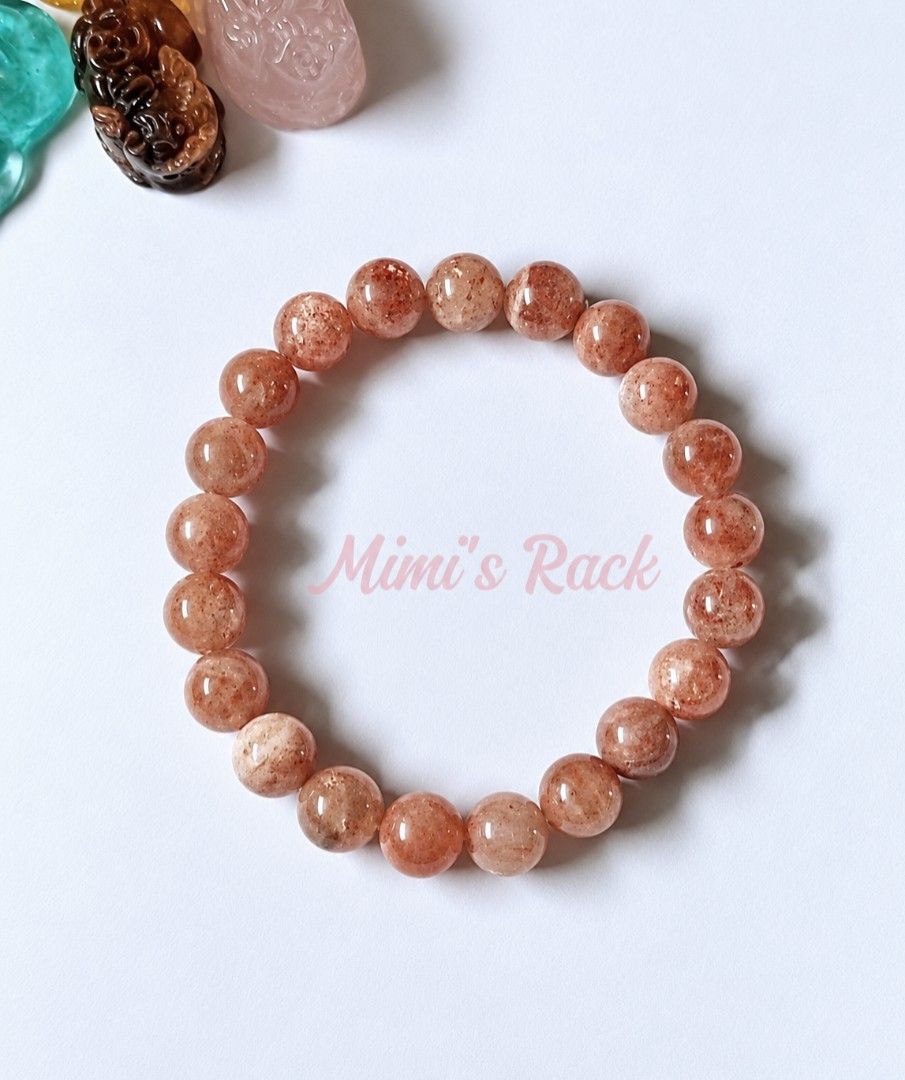 HIGH QUALITY ARUSHA SUNSTONE NATURAL STONE BRACELET (Category: Bracelets) located in Taguig. Submitted by mimisrack (Listing ID 1469608502, Image 2). Description: 🧡☀️ Happiness & Positivity — symbolizes joy, optimism, and uplifting energy. 💪 Confidence & Courage — represents self-belief, independence, and inner strength. 🔥 Motivation & Ambition — traditionally associated with determination, enthusiasm, and pursuing goals. 💰 Abundance & Prospe