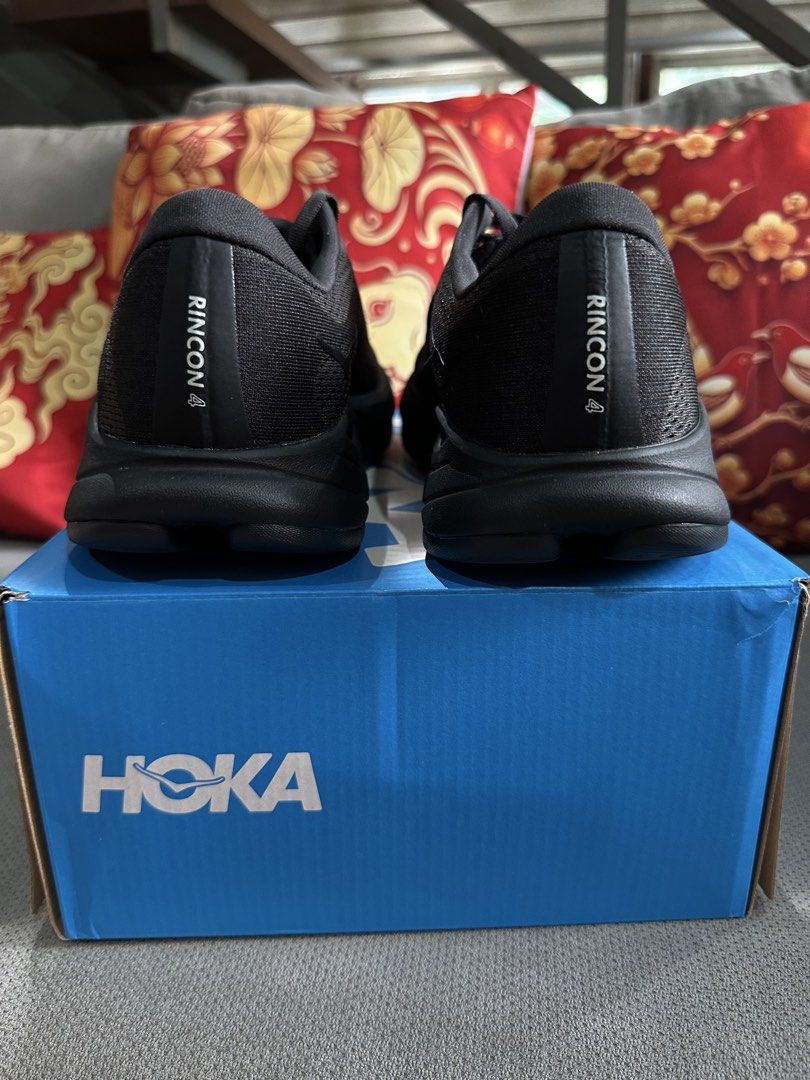 Hoka Rincon 4 Black Men Size 8.5D Authentic Running Shoes (Category: Sneakers) located in Manila. Submitted by momsstore (Listing ID 1469612921, Image 2). Description: - Brand: Hoka - Model: Rincon 4 (Triple Black) - Condition: Brand new, never worn, in original shoebox - Size: 8.5 US / 8 UK / 42 EU / 26.5 cm - Features: Lightweight daily road running trainer with maximal cushioning LOCATION ANGONO RIZAL ₱6999.00 SHIPS NATIONWIDE BRANDNEW AUTHENT
