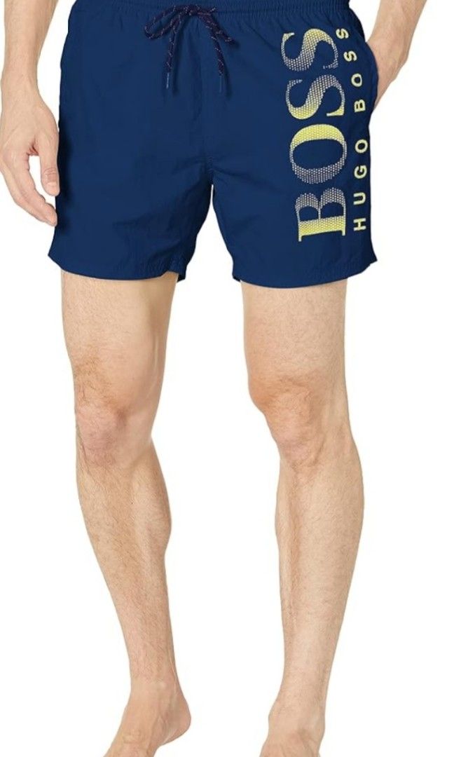Hugo boss (Category: Shorts) located in Baler. Submitted by jaydeebaltazar (Listing ID 1469642940, Image 1). Description: good condition pa pangit lng picture ko. issue niya tinanggal lng ung brif niya. pero quality pa to personal. nylon cya size: 28to34 above the knee.