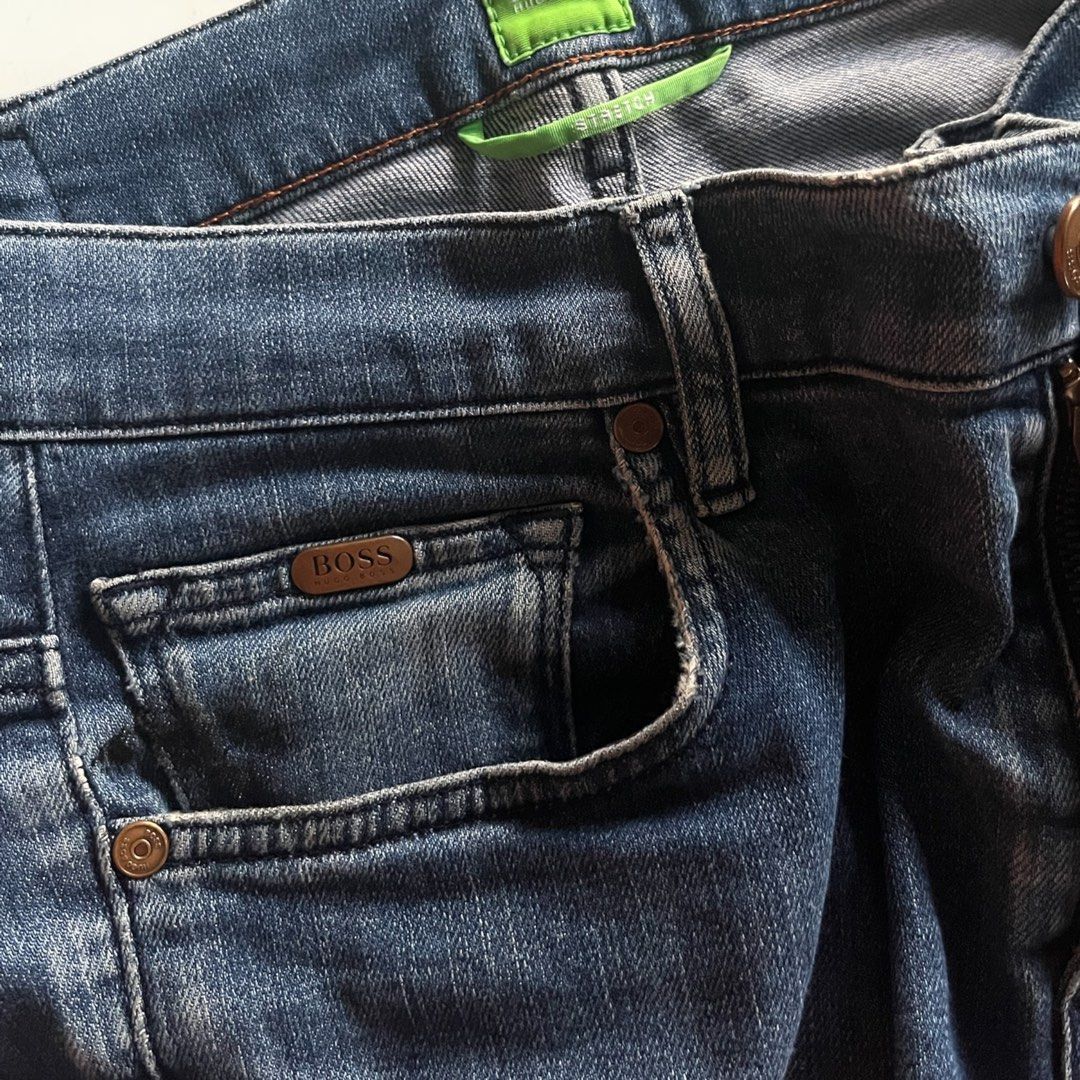 Hugo Boss Regular Cut Pants (Category: Jeans) located in Adams. Submitted by princess.maggie (Listing ID 1469656799, Image 3). Description: Hugo Boss Regular Cut Pants - size 32-34 - 36.5 length - in good condition - no issue.