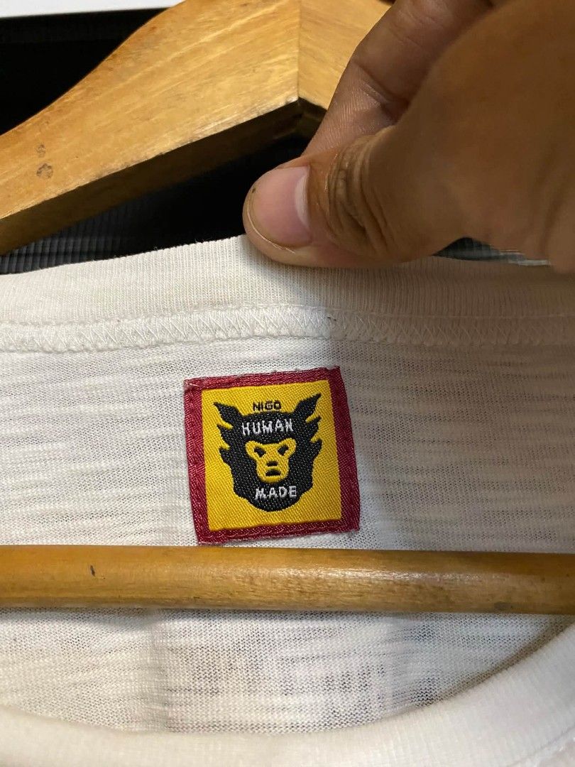 human made (Category: Tshirts & Polo Shirts ) located in Bacoor. Submitted by theplugthrifted (Listing ID 1469715874, Image 3). Description: human made - size large 22x29 vgood condition 📥 unli vouch cavite loc..