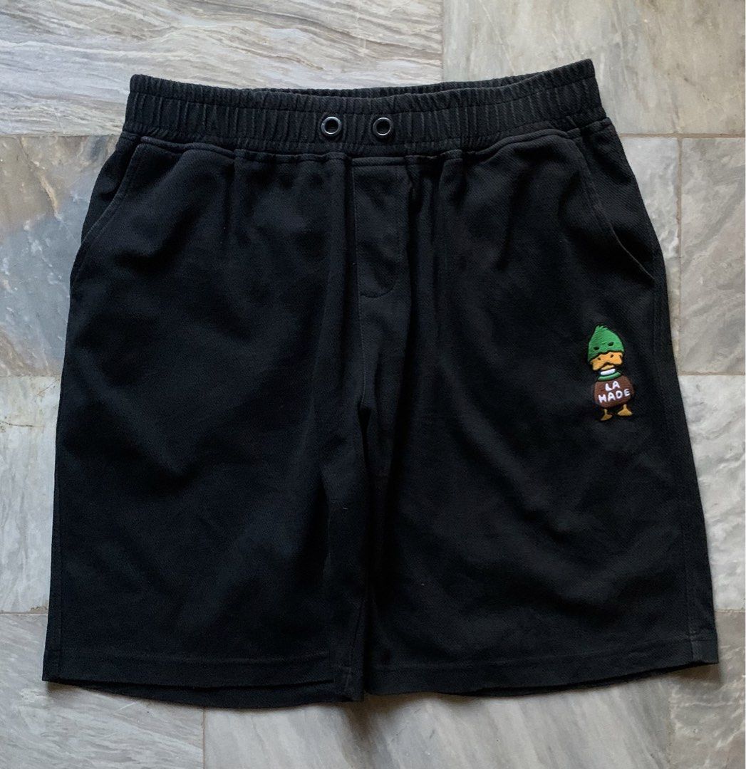 HUMAN MADE INSPIRED SHORTS (Category: Luxury Apparel) located in Kalibo. Submitted by _jimthrifts (Listing ID 1469607761, Image 2). Description: 📌 Dimes; - waist: 30 - 42 (Freewaist) - length: 21 - opening: 12 📌 Excellent condition and color rate 📌 no major issue - missing drawstring .
