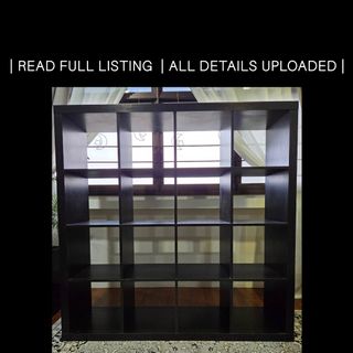 IKEA Kallax Black-Brown 5x5 Cube Shelf, Furniture & Home Living ...