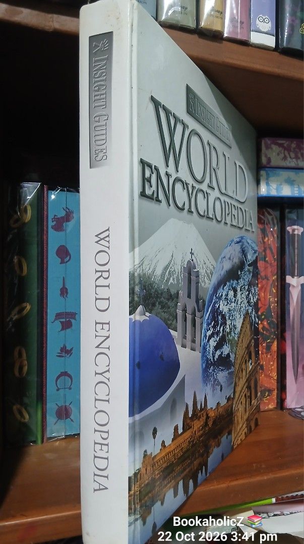 Insight Guides World Encyclopedia Book (Category: Textbooks) located in Antipolo. Submitted by bookaholicz_dettori (Listing ID 1469639624, Image 2). Description: - Title: Insight Guides World Encyclopedia Hardback Book - ISBN: 9780954905675 - Condition: Great reference book - Content: Continent-by-continent photographs, maps, and facts for every country - Topics covered: Geography, population, culture, and history - Ideal for: Geography enthusias