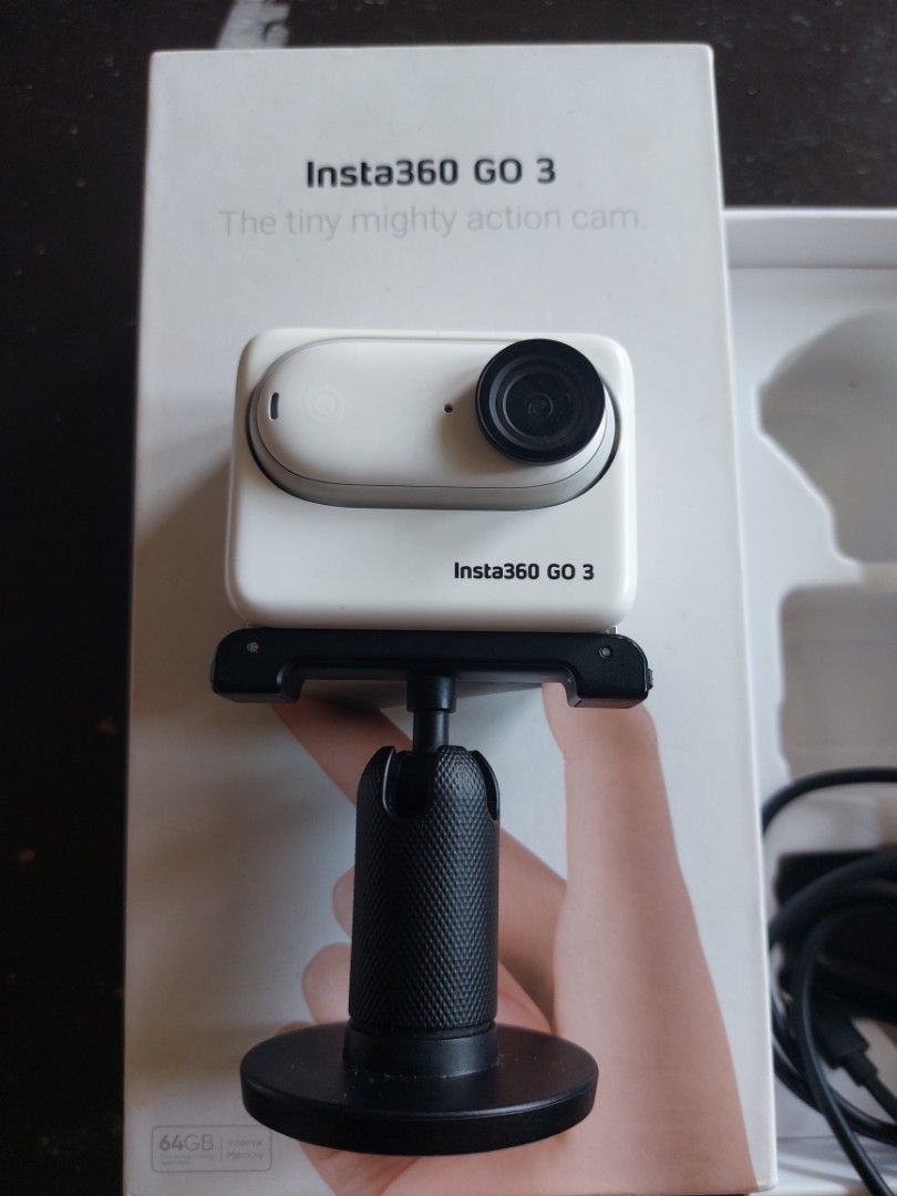 Insta360 GO 3 64GB Action Camera (Category: Video Cameras) located in Manila. Submitted by royalwater-108816 (Listing ID 1469664685, Image 2). Description: RUSH SALE! INSTA360 GO 3 (64GB) ​Price: ₱8,000 ​100% working and no functional issues ​medyo madumi lang dahil natambak, but does not affect the performance ​ inclusions: strictly what you see in the photo only. MEET UP ONLY TOMORROW (FRIDAY) Location: Any LRT 1 station. RUSH RUSH.