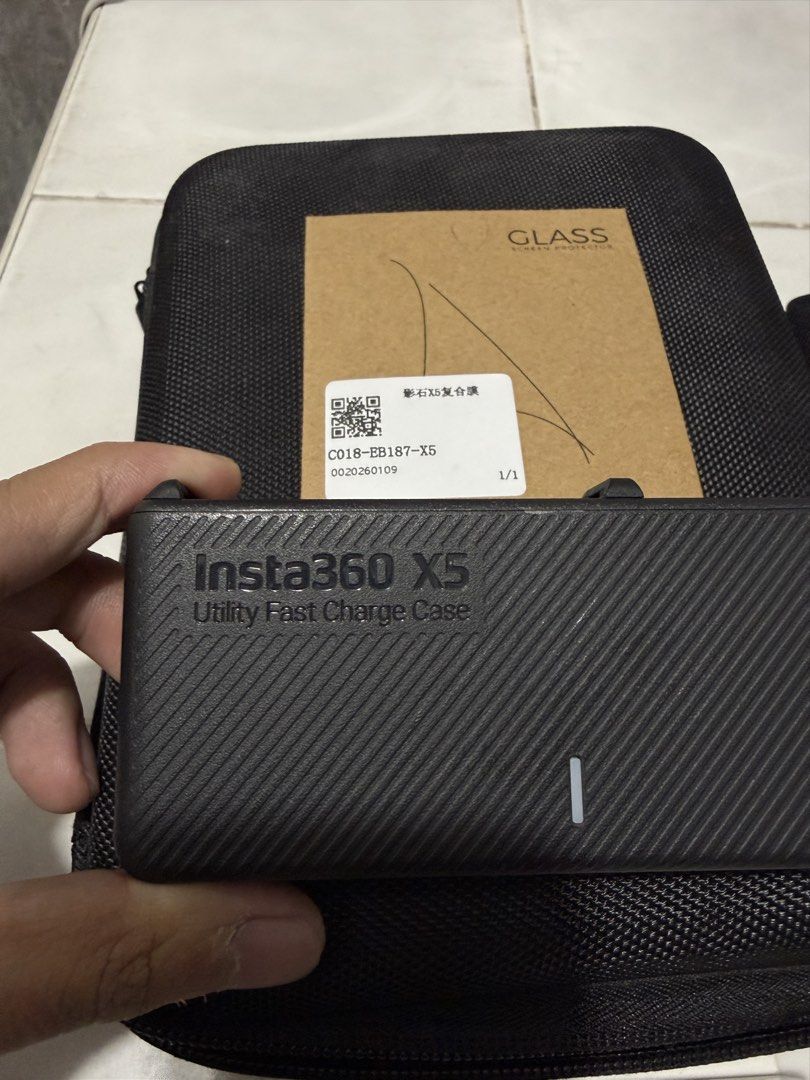 Insta360 X5 Accessories Kit (Category: Cameras) located in San Juan City. Submitted by declutterzzz_items (Listing ID 1469576668, Image 2). Description: (Will edit once sold per item) Insta 360 X5 Standard Lens Guard - 350 insta 360 X5/X4 Lens Cap - 1,200 Insta 360 X5 Battery - 2,800 Insta 360 X5 Utility Fast charging case - 3,800 Insta 360 X5 Selfie Stick - 3,200 Camera bag - 300 Freebies on take all or taking multiple items: - X5 Screen Tempere